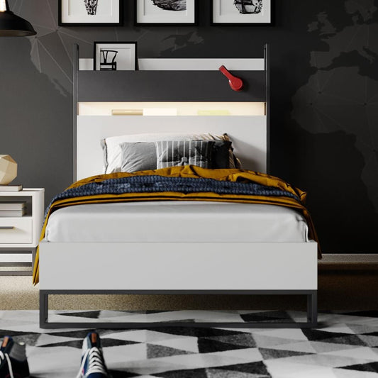 سرير 100 سم ليجند ابيض شبابي