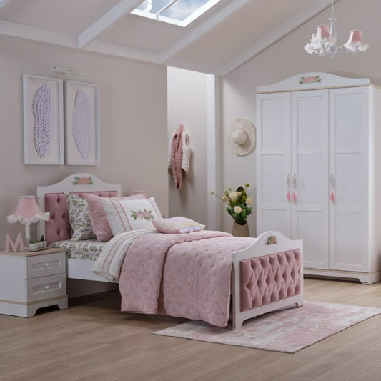 غرفة نوم  شبابية بينكا طقم 7 قطع