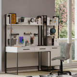 Study desk with shelf, white legend, youth