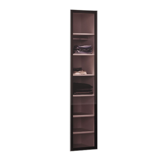 Youthful Grey Legend 1-Door Glass Wardrobe
