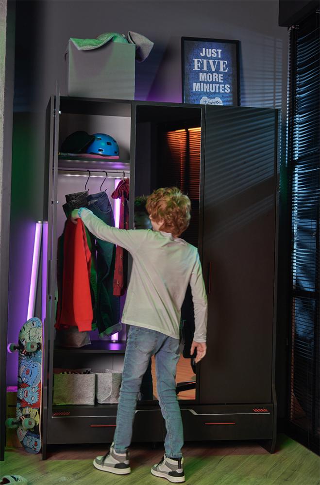 3-door youth rocks wardrobe