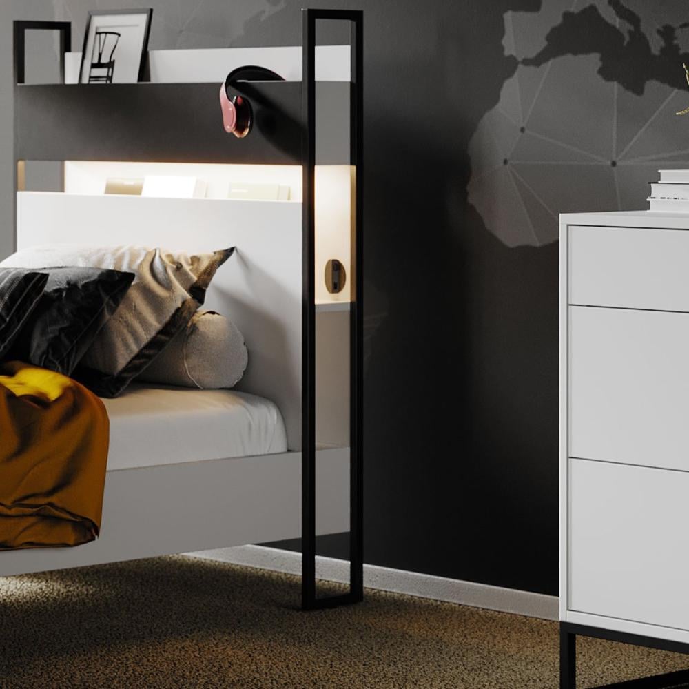 120 cm Legend White Bed