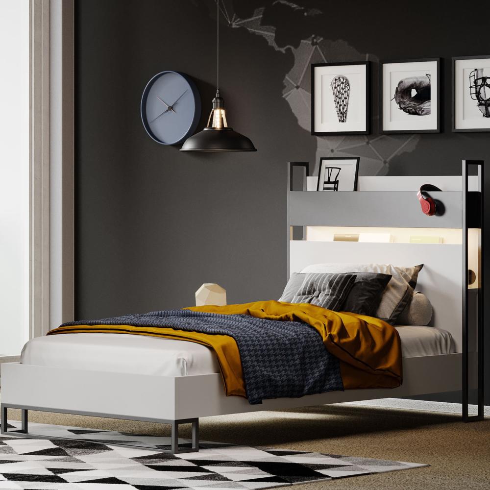 120 cm Legend White Bed