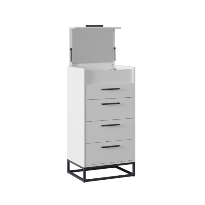 Legend white chest of drawers