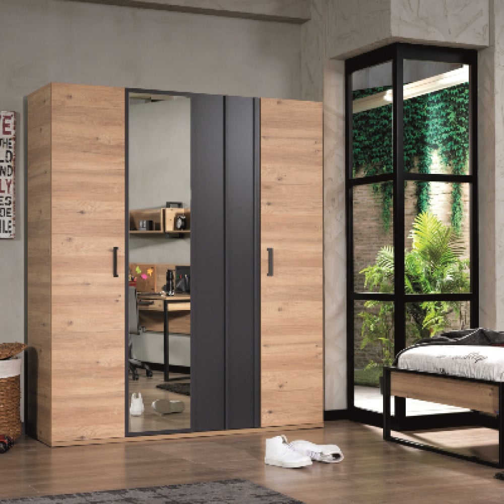 4-door iron wardrobe