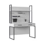 Study desk with shelf, white legend, youth