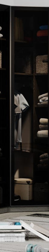 دولاب كورنر ١ باب زجاج اروين