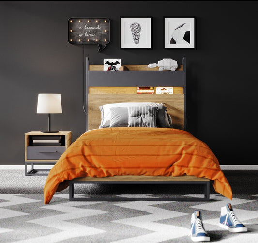 غرفة شبابيه ليجند رمادي7 قطع