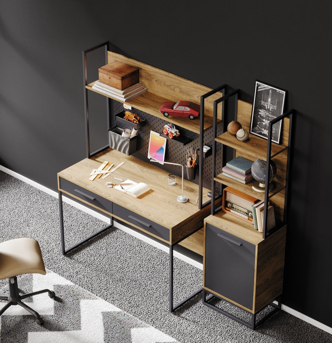 غرفة شبابيه ليجند رمادي7 قطع